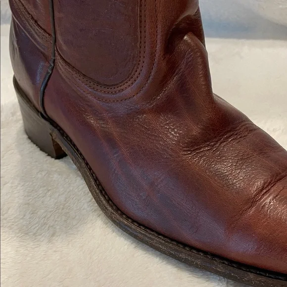Frye Vintage Brown Leather Cowboy Boots - Men’s 9.5D